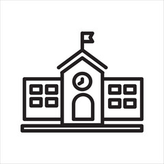 school icon on a white background