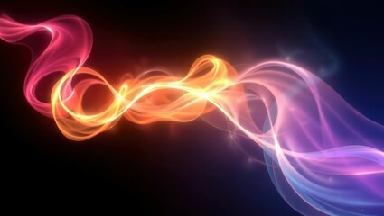 Prism light effect on black background. Prism Light. Illustration