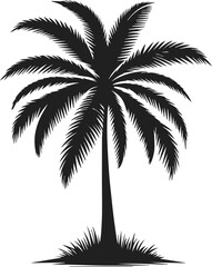Palm Tree Vector, Very Simple Minimalist Tree Vector Art for Design, Tree Design Elements