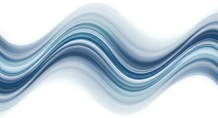 Abstract Blue Wave Background Serene Swirling Fluid Design for Websites and Presentations