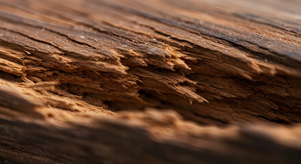 Obraz premium Distressed Aged Wood Grain Close Up Texture of Weathered Lumber
