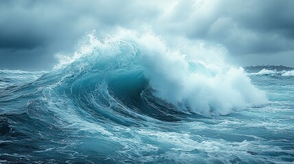 The power of the ocean is palpable in the crashing surf