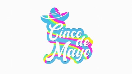 3D illustrated image of Cinco de Mayo celebration with Mexican and American cultural elements, flags, traditional symbols, and festive background. Ideal for educational and creative use.

