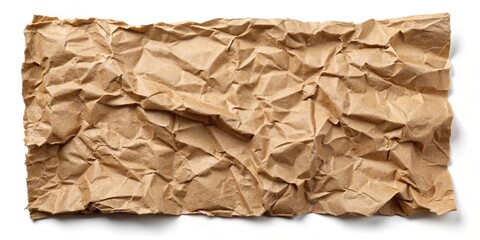 Obraz premium Crumpled Cardboard Paper Texture