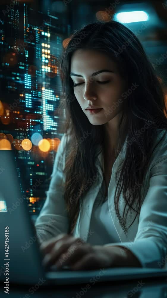 Aufkleber it professional cyber security officer setting a strong password on a computer, with a visible check