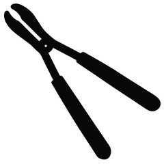 Tongs Vector – Kitchen Utensil Illustration for Cooking, BBQ & Food Design Projects