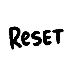 reset png word handwrite pen line and outline design cartoon cute decoration clipart doodle element quotes