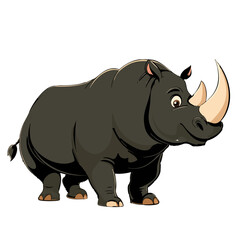 Fototapeta premium Vector illustration of a rhino