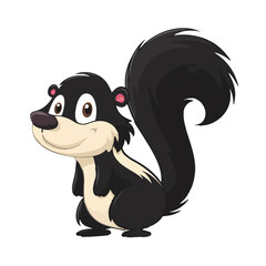 Obraz premium Vector illustration of a skunk