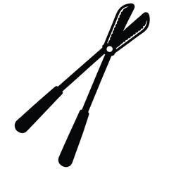 Tongs Vector – Kitchen Utensil Illustration for Cooking, BBQ & Food Design Projects