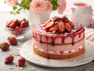 cheesecake with strawberry
