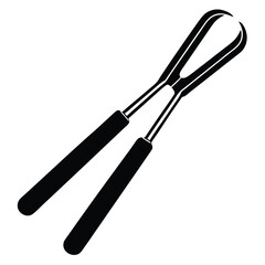 Tongs Vector – Kitchen Utensil Illustration for Cooking, BBQ & Food Design Projects