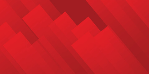 Fototapeta premium Red wave abstract background. Template for invitation, business card for presentation design vector illustration