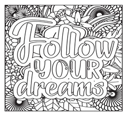 Motivational Quotes Coloring Pages For KDP
