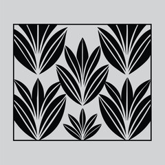 set of abstract floral backgrounds