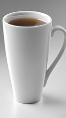 Obraz premium Studio Shot White Mug with Dark Coffee Tea