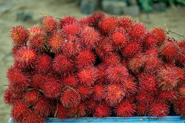 Fototapeta premium fresh fruits from the local market in ella