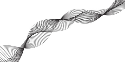 Abstract wavy banner. Design element. .Curved wavy lines tech futuristic motion background .Vector illustration. business lines white wave element for design. Stylized line art background.