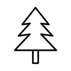 Outline christmas tree vector graphic christmas tree illustration christmas tree icon christmas tree art design element