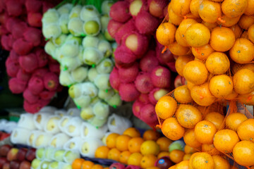 fresh fruits from a local market in colombo