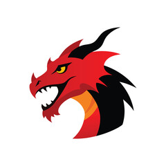 Fototapeta premium roaring dragon head