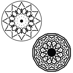 Mandala Vector Line Art Illustration