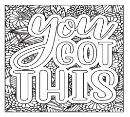Motivational Quotes Coloring Pages For KDP
