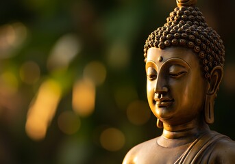 Serene Bronze Buddha Statue A Symbol of Peace, Enlightenment, and Meditation