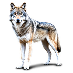 Fototapeta premium wolf isolated on transparent background