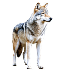 Fototapeta premium wolf isolated on transparent background