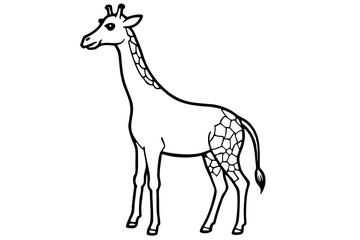 One-Line Giraffe Design