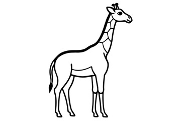 One-Line Giraffe Design