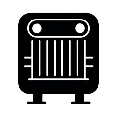 Heater Electric Vector Silhouette Design