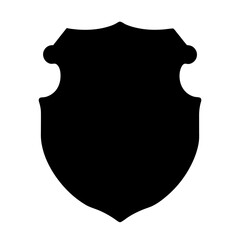 Heraldic Shield Silhouette, transparent . a timeless emblem of protection, honor, and heritage in graphic design and branding applications