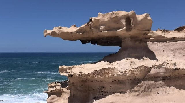 Fantastische Felsengebilde an der Westk&uuml;ste von Fuerteventura, Erosion, Meeresk&uuml;ste