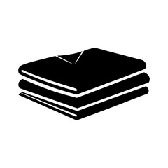 Neatly folded stack of fabric or cloth items ready for storage or use