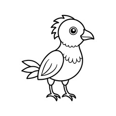 Chick Montezuma Bird Outline Vector
