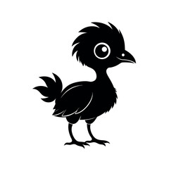Baby Montezuma Bird Line Art