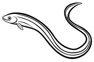 Sleek Eel Vector Illustration