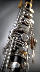 Obraz premium Close-up of a musical oboe
