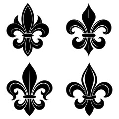 Fleur De Lis Silhouette vector illustration © Love