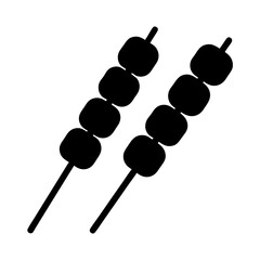 Two delectable skewers of grilled delights, promising a flavorful experience for food lovers