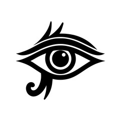 Eye Of Horus Silhouette vector illustration