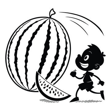 recommend clip art: Watermelon Knife Cut Silhouette Vector – Fresh Fruit Slice Illustration