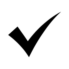 Check Mark Silhouette vector illustration