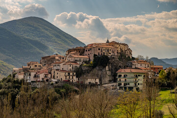 Colli a Volturno, Molise. Spring panorama
