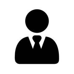 business man silhouette isolated vector illustration
