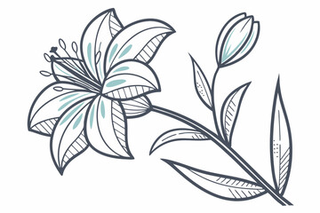 geometric flower minimal icon