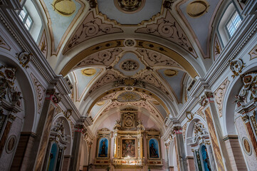 Fototapeta premium Macchiagodena, Molise. Church of San Lorenzo 2025.