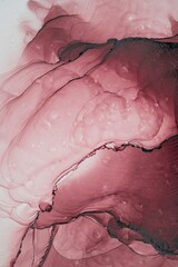 Fototapeta premium Original artwork photo of marble ink abstract art. High resolution photograph from exemplary original painting. Abstract painting was painted on HQ paper texture to create smooth marbling pattern.